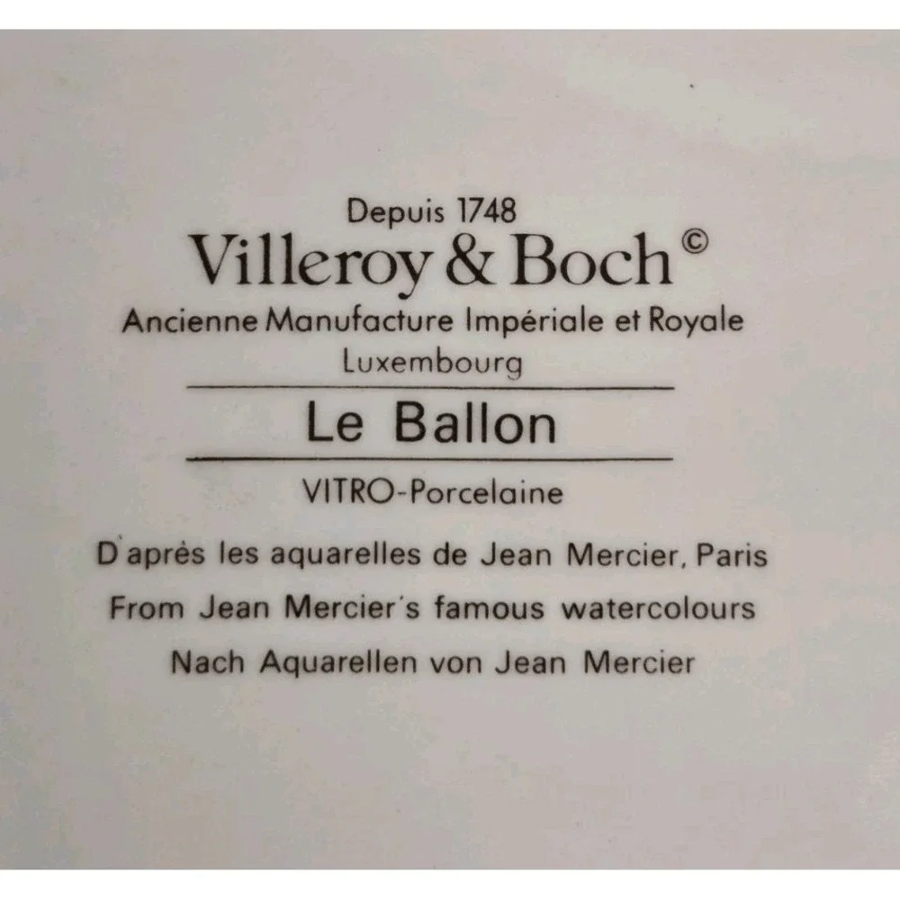 Villeroy & Boch Le Ballon Square Handled Cake Plate Pink‎ 
